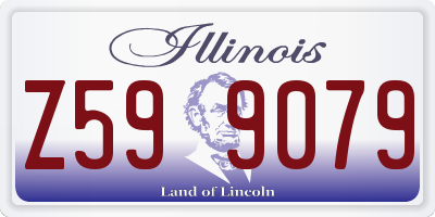 IL license plate Z599079