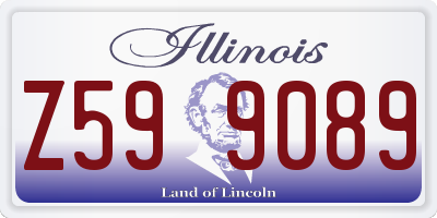 IL license plate Z599089