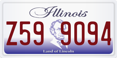 IL license plate Z599094