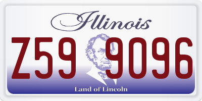 IL license plate Z599096