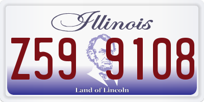 IL license plate Z599108