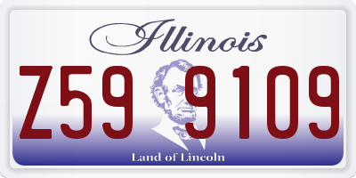 IL license plate Z599109