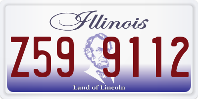 IL license plate Z599112