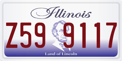 IL license plate Z599117