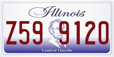 IL license plate Z599120