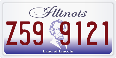 IL license plate Z599121