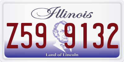IL license plate Z599132
