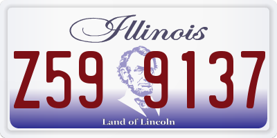 IL license plate Z599137