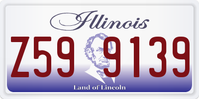 IL license plate Z599139