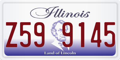 IL license plate Z599145