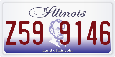 IL license plate Z599146