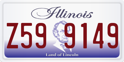 IL license plate Z599149