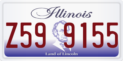 IL license plate Z599155