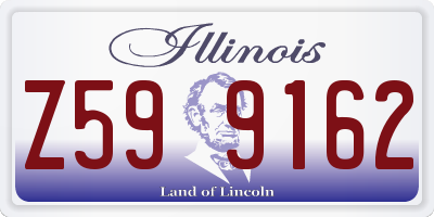 IL license plate Z599162