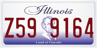 IL license plate Z599164