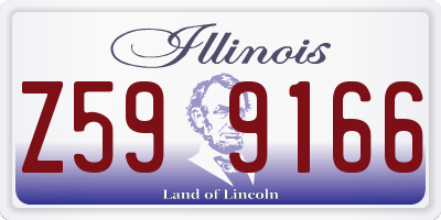 IL license plate Z599166