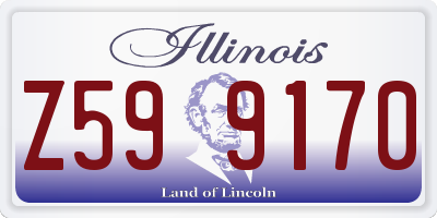 IL license plate Z599170