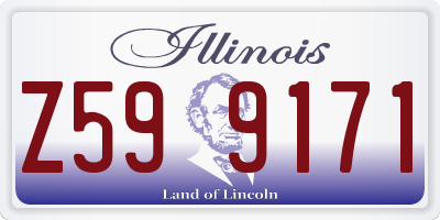IL license plate Z599171