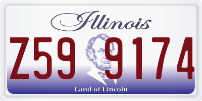 IL license plate Z599174