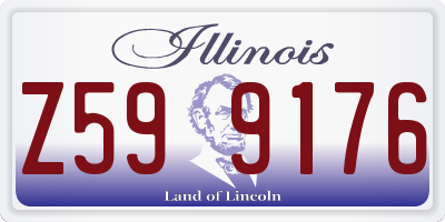 IL license plate Z599176
