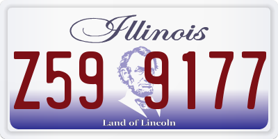 IL license plate Z599177