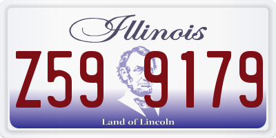 IL license plate Z599179