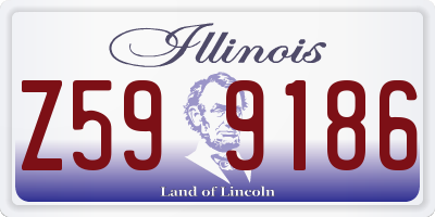 IL license plate Z599186