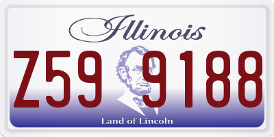 IL license plate Z599188