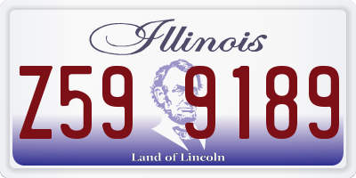 IL license plate Z599189