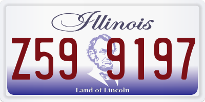 IL license plate Z599197