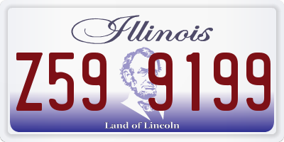 IL license plate Z599199