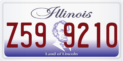 IL license plate Z599210