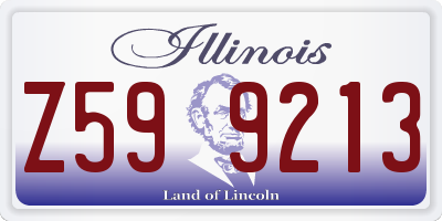 IL license plate Z599213