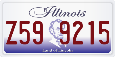 IL license plate Z599215