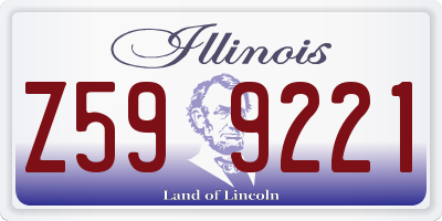 IL license plate Z599221