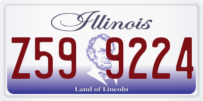 IL license plate Z599224