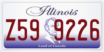 IL license plate Z599226