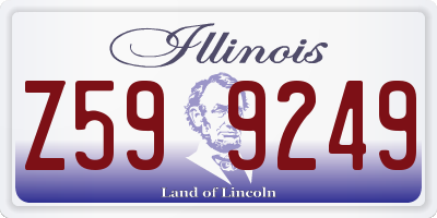 IL license plate Z599249
