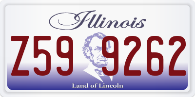 IL license plate Z599262
