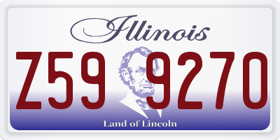 IL license plate Z599270