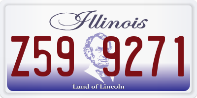 IL license plate Z599271