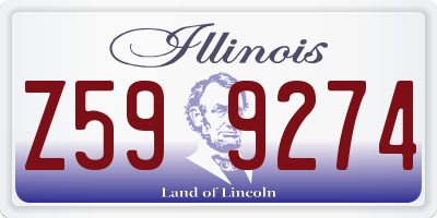 IL license plate Z599274