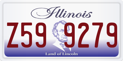 IL license plate Z599279