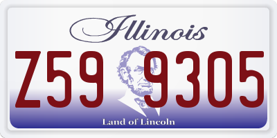 IL license plate Z599305