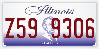 IL license plate Z599306