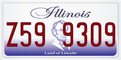IL license plate Z599309