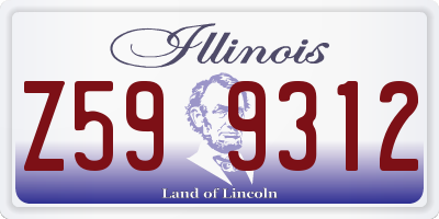 IL license plate Z599312
