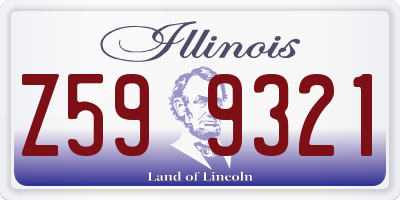 IL license plate Z599321