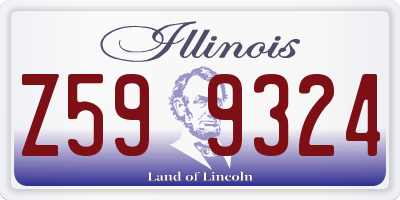IL license plate Z599324