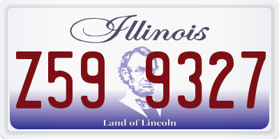 IL license plate Z599327